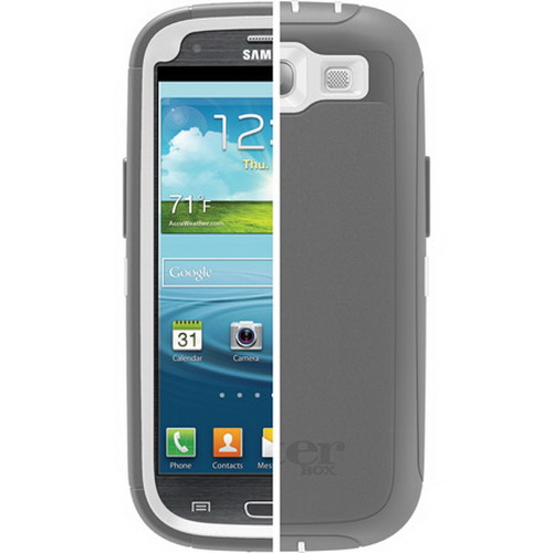 เคส Samsung Galaxy S3 Defender Series-Crevasse White-Gunmetal Grey เคสกันกระแทกอันดับ 1 สินค้าคุณภาพเน้นการปกป้องสูงสุด ของแท้ 100% จาก USA By Gadget Friends